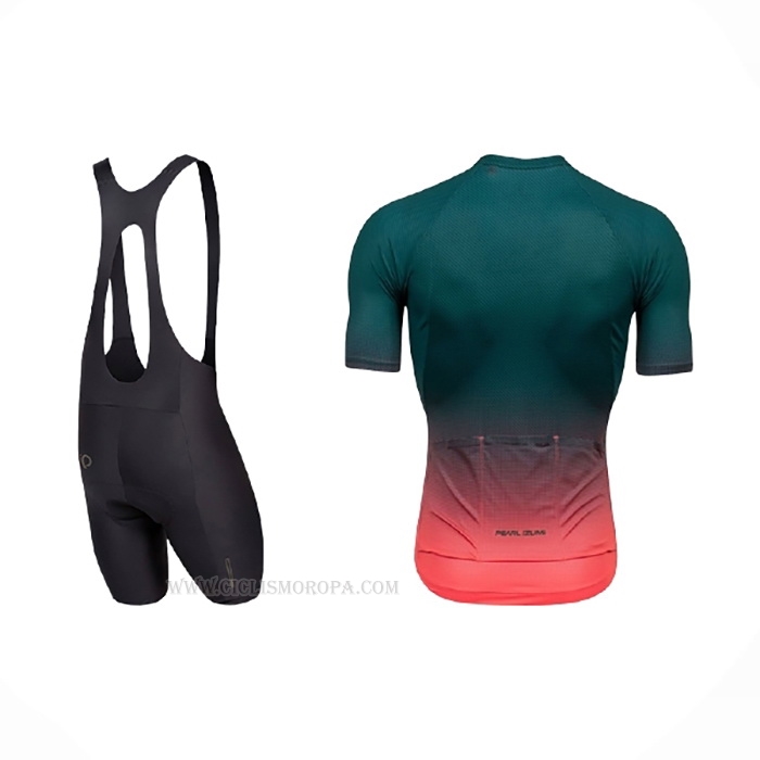 2021 Ropa Ciclismo Pearl Izumi Verde Rosa Mangas Corta y Culotte Corto